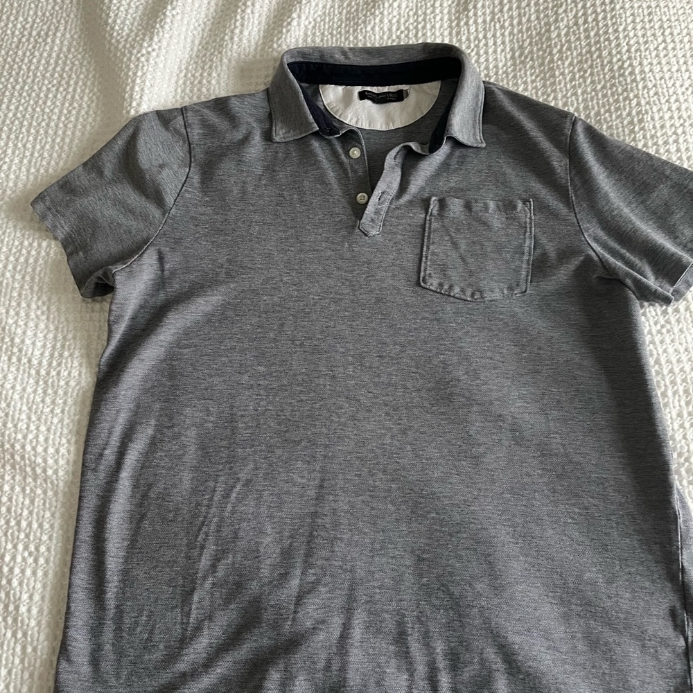 Banana Republic blue polo XL but slim fit
